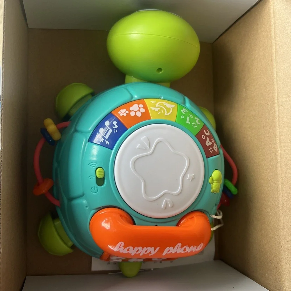 Musical Turtle Crawling Toy for Babies‎ 6-18 Months Light & Sound Tummy Time AB